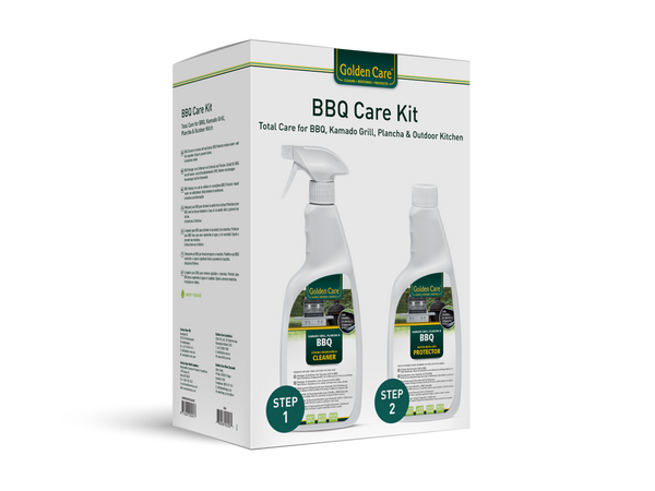 Golden Care BBQ Care Kit avec BBQ Cleaner et BBQ Protector, 2 × 750 ml