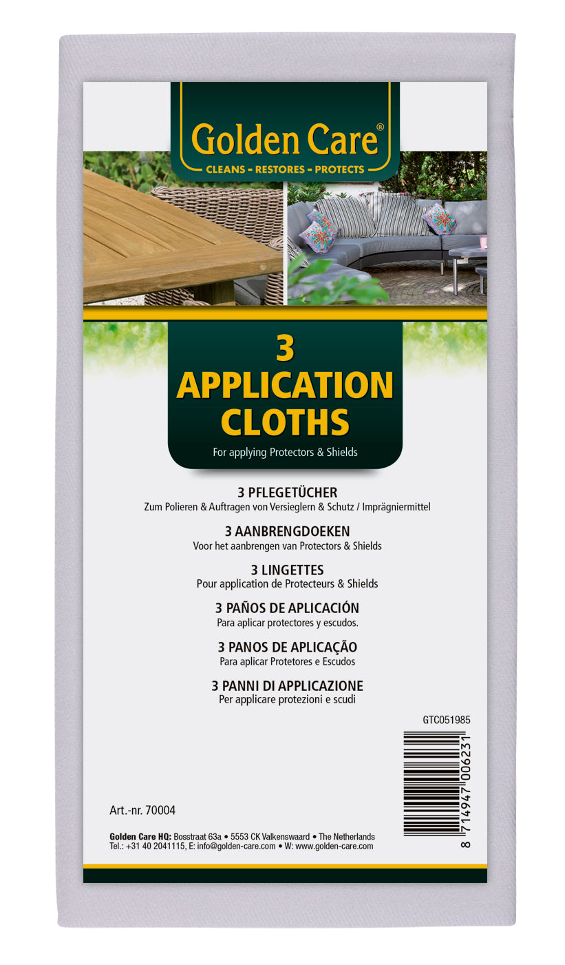 Chiffons d'application Golden Care Application Cloths, lot de 3