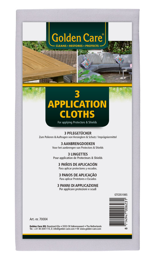 Golden Care Application Cloths Auftragstücher, 3er-Set