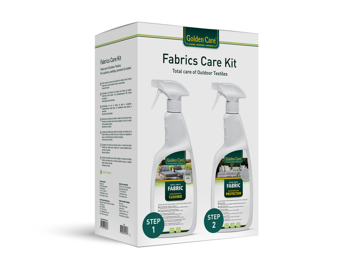 Golden Care Fabric Care Kit met Fabric Cleaner en Fabric Protector, 2 × 750 ml